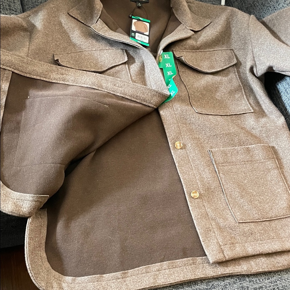 Banana Republic Tan Wool Shirt Jacket - Picture 5 of 7